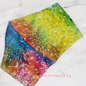 Batik Face Mask Tie Dyed Style Handmade USA